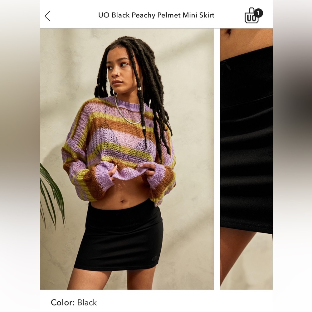 Urban Outfitters Peachy low rise mini skirt